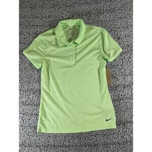Nike Womens Golf Polo Shirt XS Dri-FIT Light Green Short Sleeve NWT